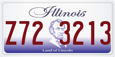 IL license plate Z723213