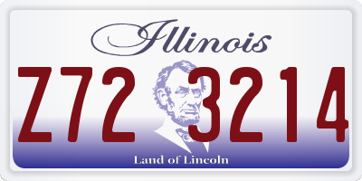IL license plate Z723214