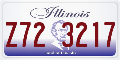 IL license plate Z723217