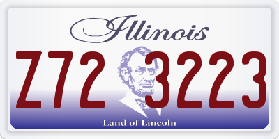 IL license plate Z723223