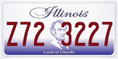 IL license plate Z723227