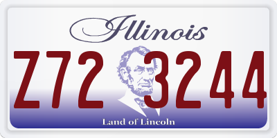 IL license plate Z723244