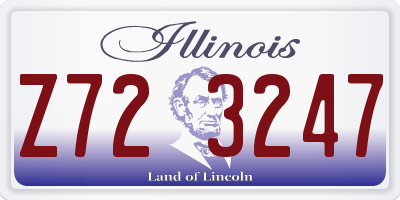 IL license plate Z723247