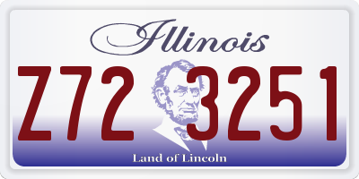 IL license plate Z723251
