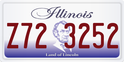 IL license plate Z723252