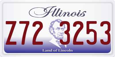 IL license plate Z723253