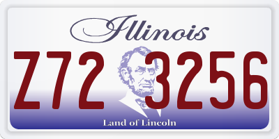 IL license plate Z723256