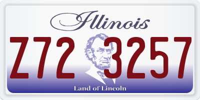 IL license plate Z723257