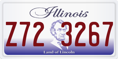 IL license plate Z723267