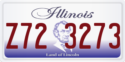 IL license plate Z723273