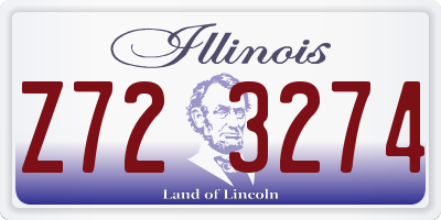 IL license plate Z723274