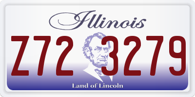 IL license plate Z723279