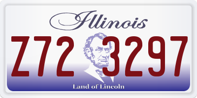 IL license plate Z723297