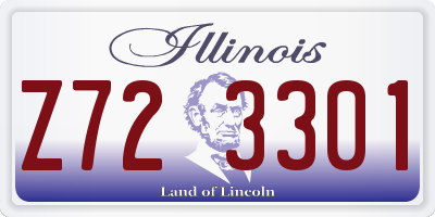 IL license plate Z723301