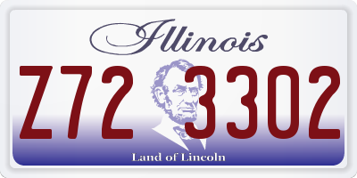IL license plate Z723302