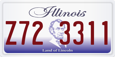 IL license plate Z723311