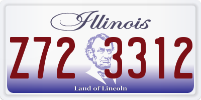 IL license plate Z723312