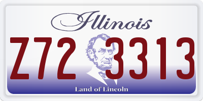 IL license plate Z723313