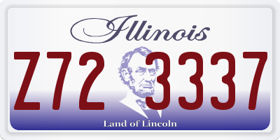 IL license plate Z723337