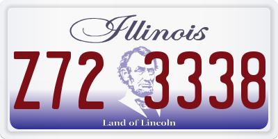 IL license plate Z723338