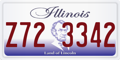 IL license plate Z723342