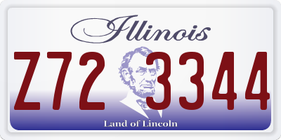 IL license plate Z723344