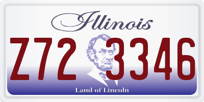 IL license plate Z723346