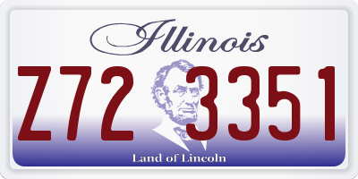 IL license plate Z723351
