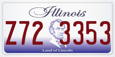 IL license plate Z723353