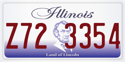 IL license plate Z723354