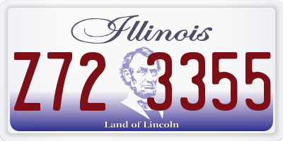 IL license plate Z723355