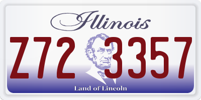 IL license plate Z723357