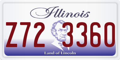 IL license plate Z723360