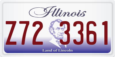 IL license plate Z723361