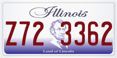 IL license plate Z723362