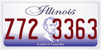 IL license plate Z723363