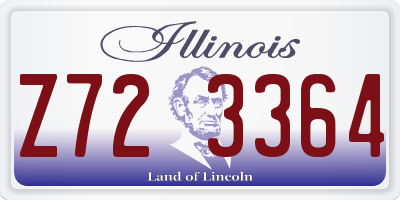 IL license plate Z723364