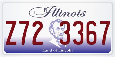 IL license plate Z723367