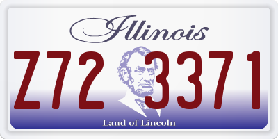 IL license plate Z723371