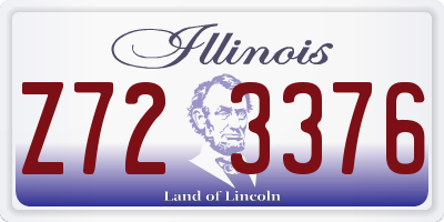 IL license plate Z723376