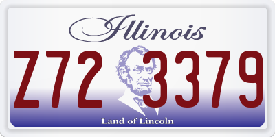 IL license plate Z723379
