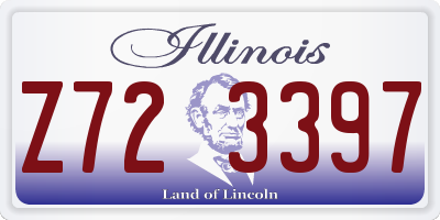 IL license plate Z723397