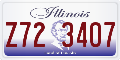 IL license plate Z723407