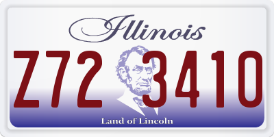 IL license plate Z723410