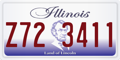 IL license plate Z723411