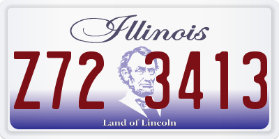IL license plate Z723413