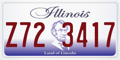 IL license plate Z723417