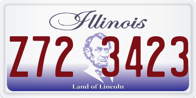 IL license plate Z723423