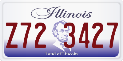 IL license plate Z723427
