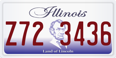 IL license plate Z723436
